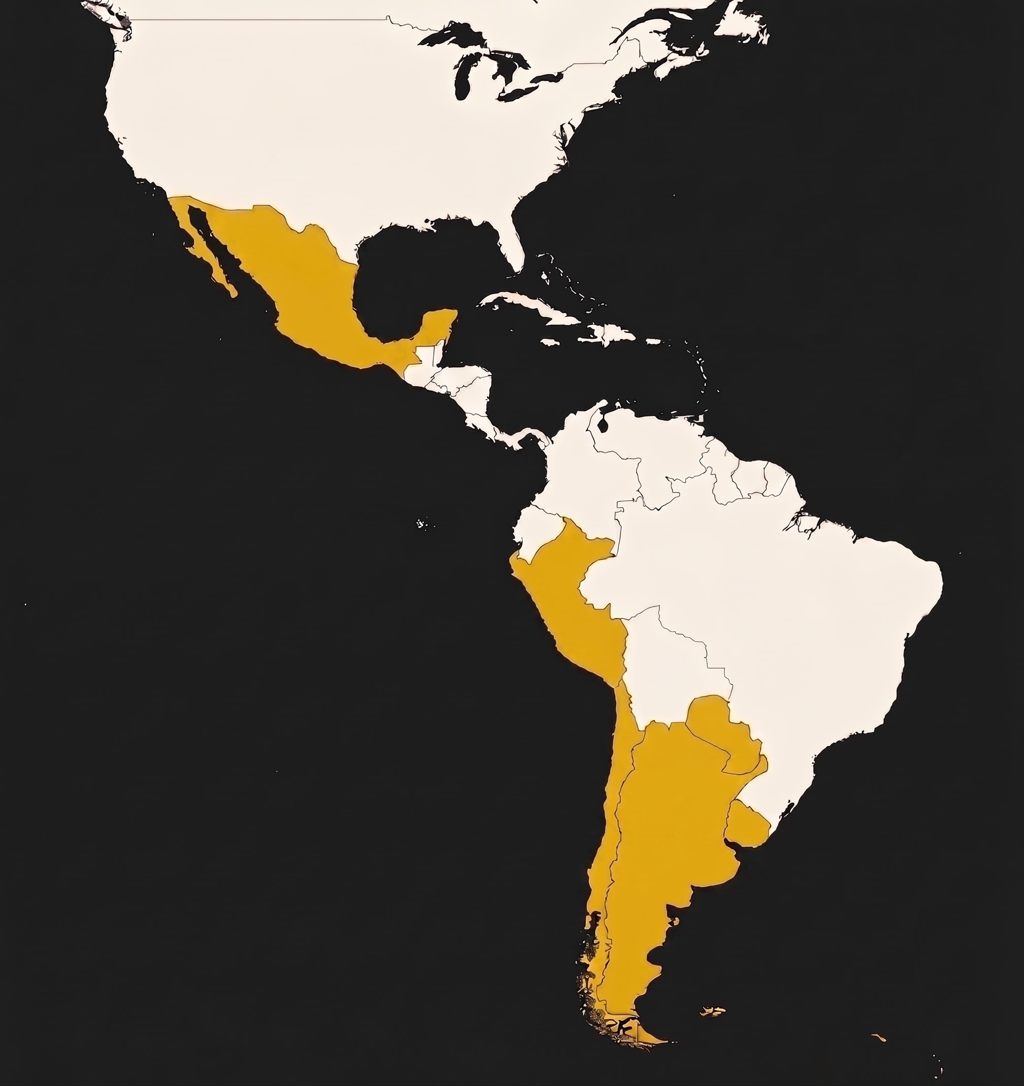 Mapa de Latinoamérica — presencia de Semilla Capital Humano